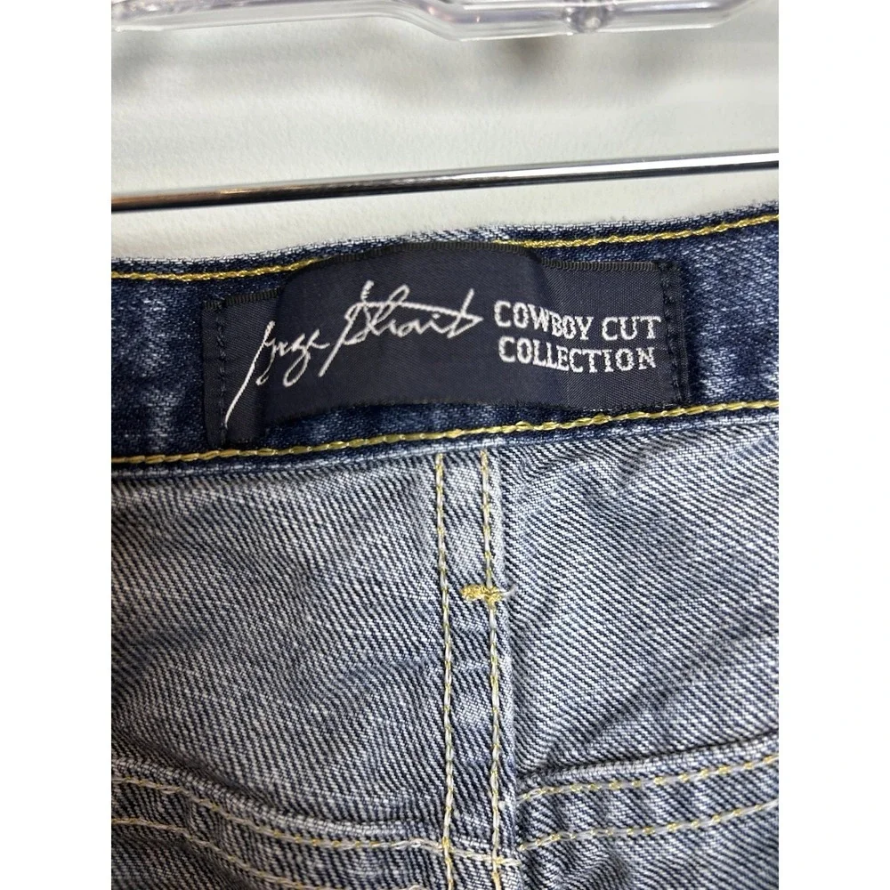 Wrangler George Strait Cowboy Cut Collection Jeans Mens 36x32 Dark Wash‎ 13MGSDS